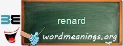 WordMeaning blackboard for renard